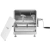 Manual Meat Mixer, 30L Tilt Tank Meat Processing Equipment(Mixing Max 30LBS for Meat), Stainless Steel Meat Mixer, Sausage Mixer Machine with Lid Handle Gear Reducer, Ground Beef Hand Mixer