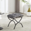 Lazy Chair with Ottoman, Modern Lounge Accent Chair with Armrests and a Side Pocket, Leisure Upholstered Sofa Chair Reading Chair with Footrest for Small Space, Corner Chair - Image 4