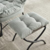 Lazy Chair with Ottoman, Modern Lounge Accent Chair with Armrests and a Side Pocket, Leisure Upholstered Sofa Chair Reading Chair with Footrest for Small Space, Corner Chair - Image 19