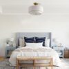 15" Modern Ceiling Light, Fabric Upholstered, Flush-Mount Fixture for Living Room, Bedroom or Dining Room, Stylish Energy-Saving Design, Easy Installation (Bulb Not Included) - Image 5