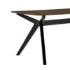 Wood Dining Table ,Walnut+Black - Image 3