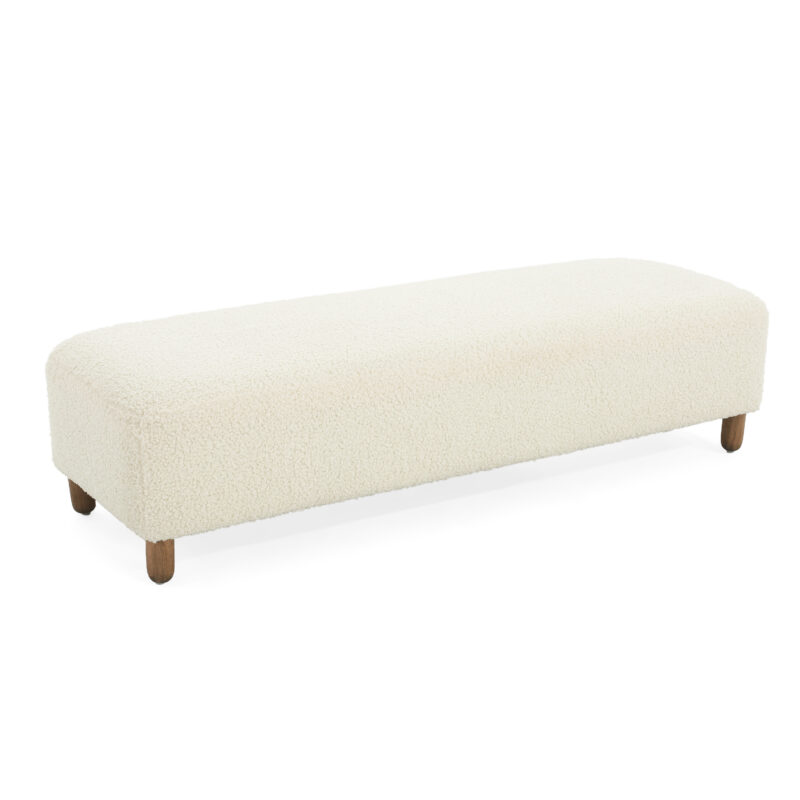 Comfortable Ottoman, White - Image 9