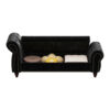 64.5" Bed Bench for Bed Room Nails Tufted Chaise of Lounge with Storage Velvet Upholstery Black - Image 8