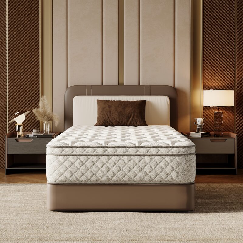 Twin Size Mattress,12 Inch Hybrid Twin Mattress in a Box with Memory Foam and Pocket Spring for Pressure Relief & Comfort Sleep & Zoned Support, Medium Firm,CertiPUR-US & OEKO-TEX - Image 2