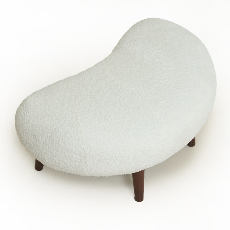 Nordic Style Lazy-Style clubchair 36 Inches Chenille Fabric Bucket Chair Decorative chair Soft Cushion with pillow with ottoman for Living Room Study and Relaxation Room - Image 10