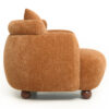 Nordic Style Lazy-Style clubchair 38 Inches, Chenille Fabric Bucket Chair, Decorative Sofa, Soft Cushion with pillow, for Living Room, Study, and Relaxation Room - Image 3