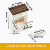 10 Gallon Tilt Out Trash Cabinet Freestanding Trash Bin Cabinet Wood Garbage Recycling Cabinet with Drawer Pet Proof Trash Can Holder for Kitchen Living Room, Antique White (Not include trash can) - Image 10