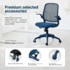 Ergonomic Color Office Chair 350LBS, Home Office, Mesh Back, Integrated Molded Foam, Comfortable Sitting, Flipping Armrest, Fireproof, Rotating, Lifting Multifunctional Chair - Image 25