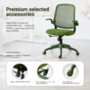 Ergonomic Color Office Chair 350LBS, Home Office, Mesh Back, Integrated Molded Foam, Comfortable Sitting, Flipping Armrest, Fireproof, Rotating, Lifting Multifunctional Chair - Image 27