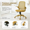 Ergonomic Color Office Chair 350LBS, Home Office, Mesh Back, Integrated Molded Foam, Comfortable Sitting, Flipping Armrest, Fireproof, Rotating, Lifting Multifunctional Chair - Image 12