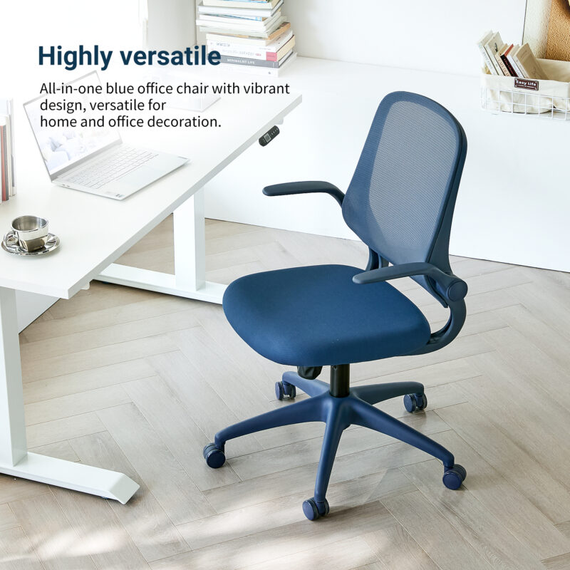 Ergonomic Color Office Chair 350LBS, Home Office, Mesh Back, Integrated Molded Foam, Comfortable Sitting, Flipping Armrest, Fireproof, Rotating, Lifting Multifunctional Chair - Image 24