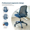 Ergonomic Color Office Chair 350LBS, Home Office, Mesh Back, Integrated Molded Foam, Comfortable Sitting, Flipping Armrest, Fireproof, Rotating, Lifting Multifunctional Chair - Image 23
