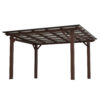 Wooden Garden Gazebo with Metal Roof - Image 14