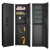 53" Passwod Touch Panel In-Wall Safe,Hidden Wall Gun Safe for Rifles with Adjustable Shelves,Assembled Storage Multifunctional Wall Safe for Firearm and Valuables