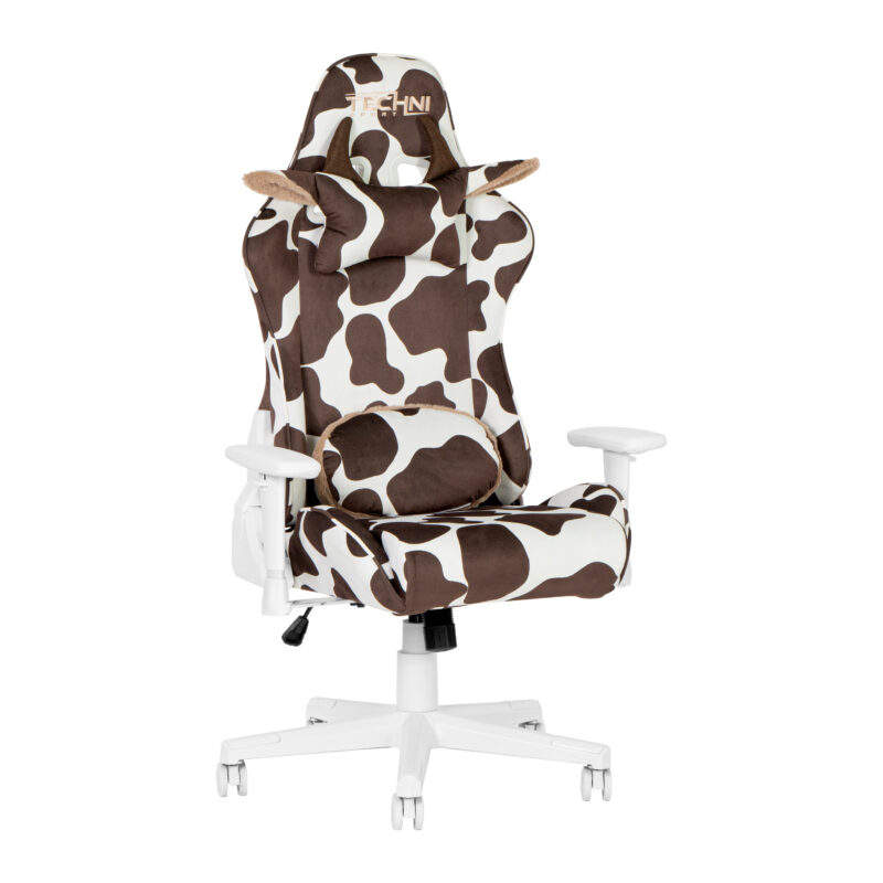 Techni Sport TS85 Brown COW Series Gaming Chair - Image 6