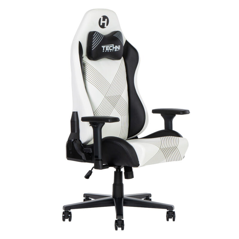 Techni Sport RTA-TS68C-WHT Comfort Edge White Gaming Chair - Image 4