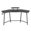 Techni Sport TS98D Gaming Desk with Shelf & Accessory Holders, Black - Image 8