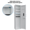 53" Passwod Touch Panel In-Wall Safe,Hidden Wall Gun Safe for Rifles with Adjustable Shelves,Assembled Storage Multifunctional Wall Safe for Firearm and Valuables - Image 14