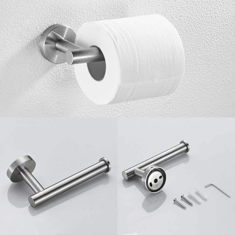 3-Piece Bathroom Hardware Set, SUS304 Matte Black - Image 11