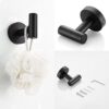 3-Piece Bathroom Hardware Set, SUS304 Matte Black - Image 5