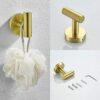 3-Piece Bathroom Hardware Set, SUS304 Matte Black - Image 15