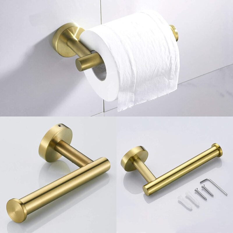 3-Piece Bathroom Hardware Set, SUS304 Matte Black - Image 13