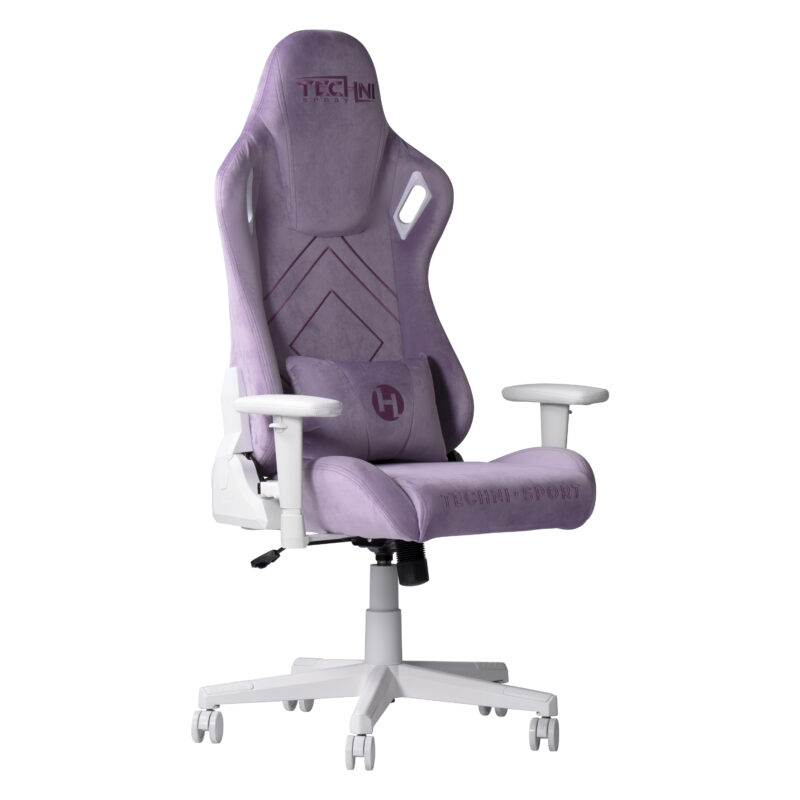 Techni Sport TSF45C Velvet Memory Foam Gaming Chair – Purple - Image 5