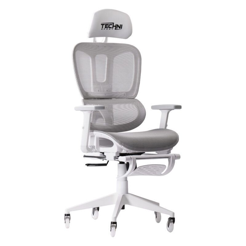 Techni Sport AIRFLEX2.0 White Mesh Gaming Chair - Image 8