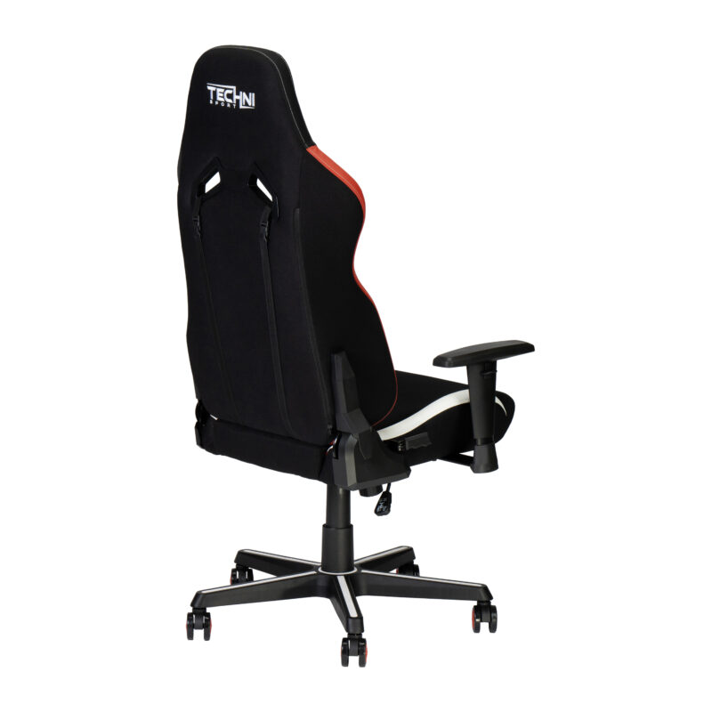 Techni Sport TSF72 Echo Gaming Chair - Black with Red & White - Image 10