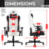 Techni Sport RTA-TS68C-WHT Comfort Edge White Gaming Chair - Image 3