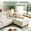 100" L-Shaped Sectional Sofa with Movable Ottoman for Living Room - Image 7