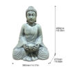 Magnesium Oxide Buddha Statue Weatherproof Buddha Sculpture Outdoor Garden Courtyard Decor Ornament - Image 4