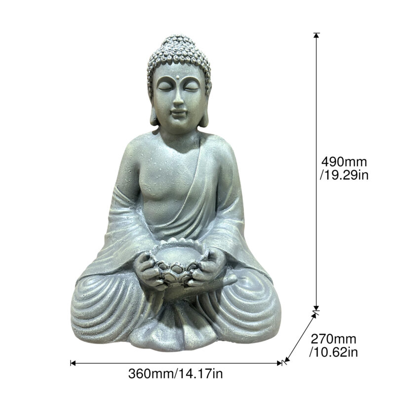 Magnesium Oxide Buddha Statue Weatherproof Buddha Sculpture Outdoor Garden Courtyard Decor Ornament - Image 4