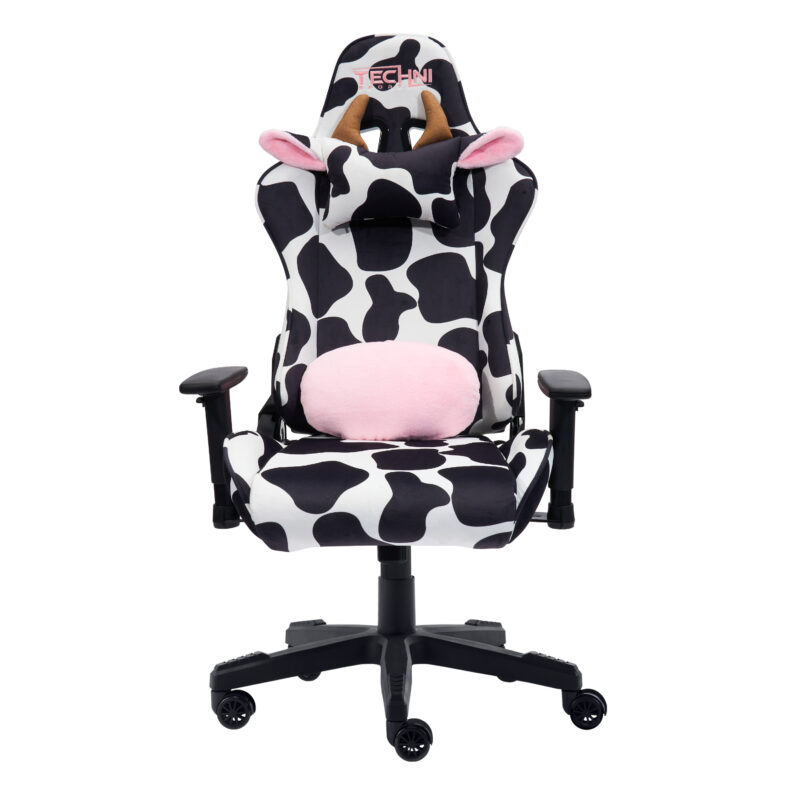 TS85 COW Print LUXX Series Gaming Chair - Image 10