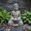 Magnesium Oxide Buddha Statue Weatherproof Buddha Sculpture Outdoor Garden Courtyard Decor Ornament