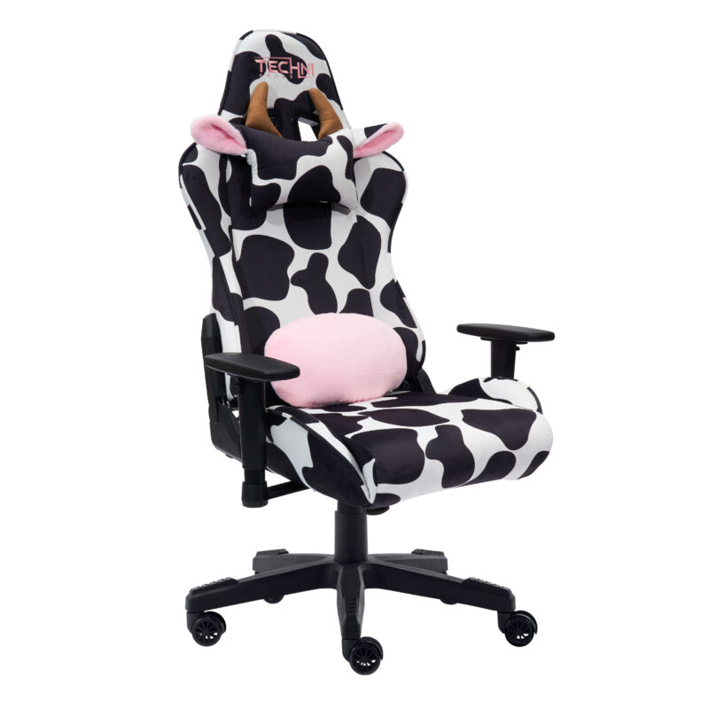 TS85 COW Print LUXX Series Gaming Chair - Image 11