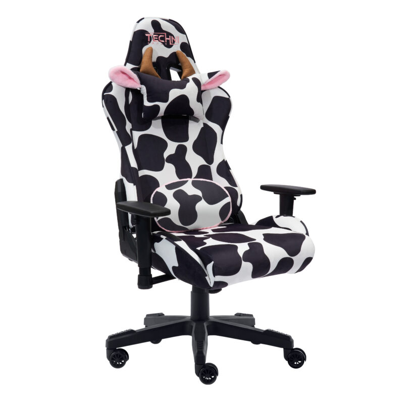 TS85 COW Print LUXX Series Gaming Chair - Image 6