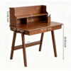 100% Solid Wood Desk Writing Computer Desk Mid Century Modern Home Office Table with Drawer for Bedroom - Image 7