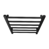 6-Bar Towel Warmer, Wall Mount Black - Image 7