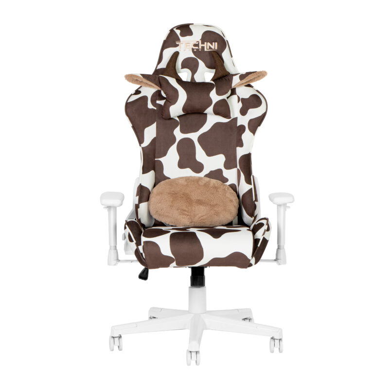 Techni Sport TS85 Brown COW Series Gaming Chair - Image 7