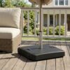 Malden Outdoor 114-pound Square Black Umbrella Base