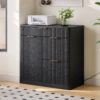 Freestanding Office File Cabinet with Built-in Tabletop Charging Station, Large Drawers, Cabinet Doors & Adjustable Inner Shelves, Multipurpose Storage Cabinet for Home & Office - Image 14