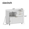 Mobile Office File Cabinet with Charging Station & Multi Drawers, Open Storage Compartment, for Home & Office Use - Image 3
