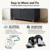 Mobile Office File Cabinet with Charging Station & Multi Drawers, Open Storage Compartment, for Home & Office Use - Image 12
