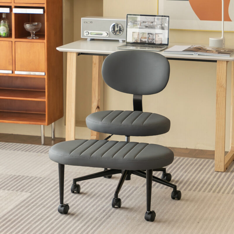 Ergonomic Office Chair – Multi-Position Cross Legged Design for Adults, Swivel Meditation & ADHD Fidget Desk Chair with Back Support & Rolling Base - Image 16