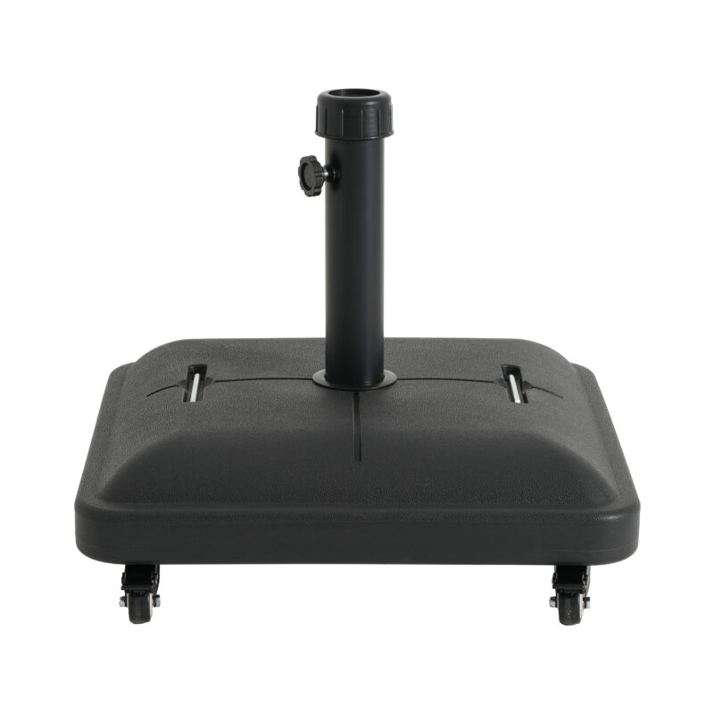 Halea Outdoor 90-pound Square Black Umbrella Base with Wheels - Image 6