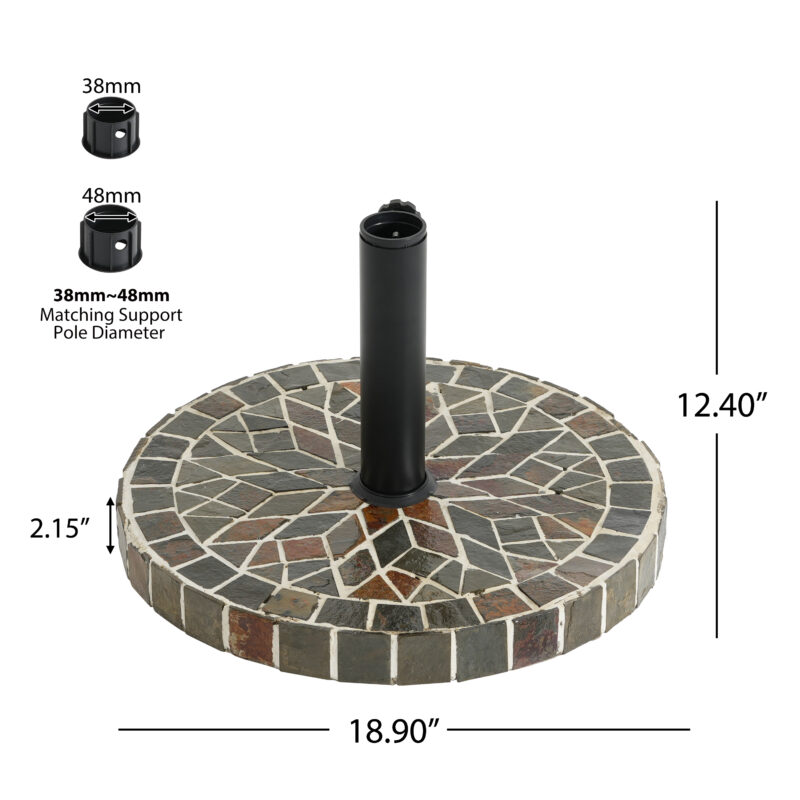 Enzo Tile Round Umbrella Base - Image 2