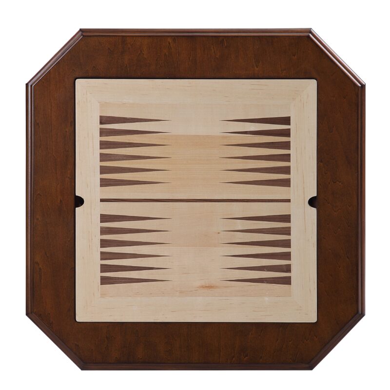 Bishop II Cherry Finish Reversible Chess Checker Game Table w/Game Tray - Image 8