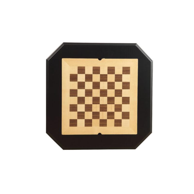 Bishop Cherry Finish Reversible Chess Checker Game Table w/Game Tray - Image 6