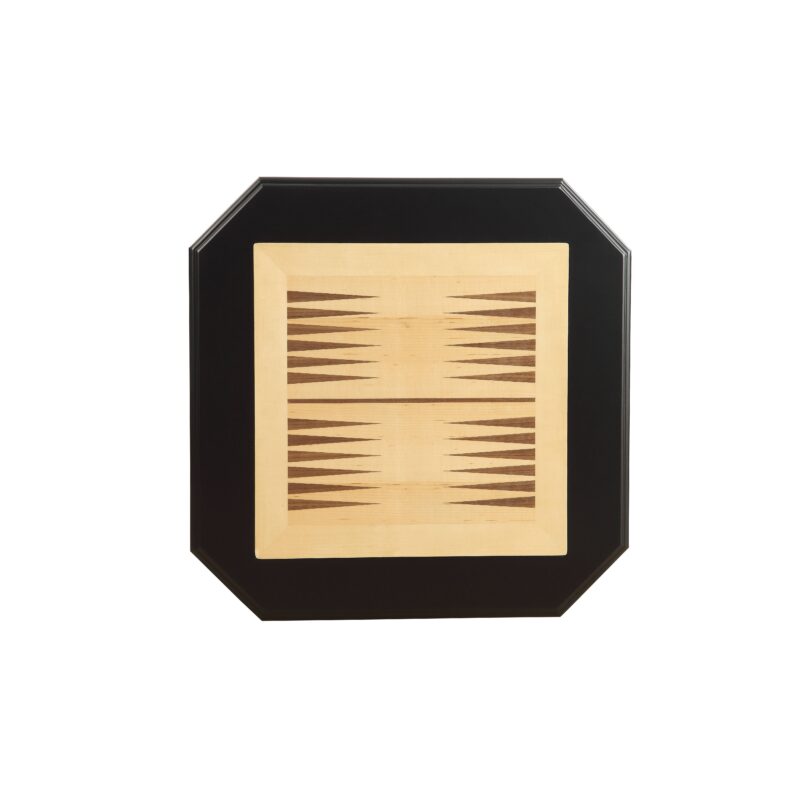 Bishop Cherry Finish Reversible Chess Checker Game Table w/Game Tray - Image 7